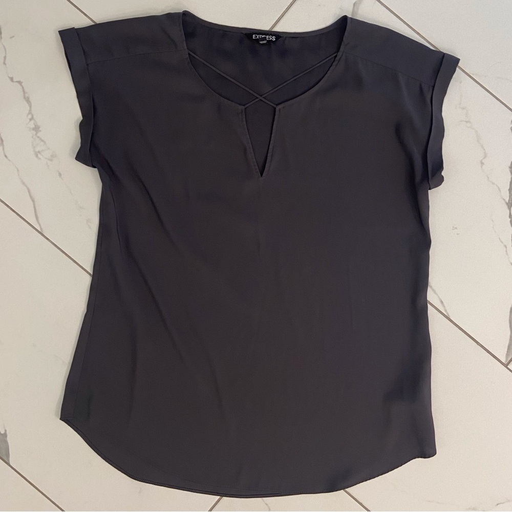 Express Charcoal Blouse